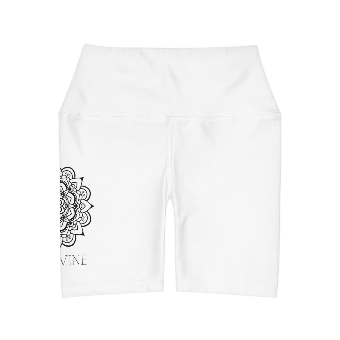 High Waisted Yoga Shorts (AOP)
