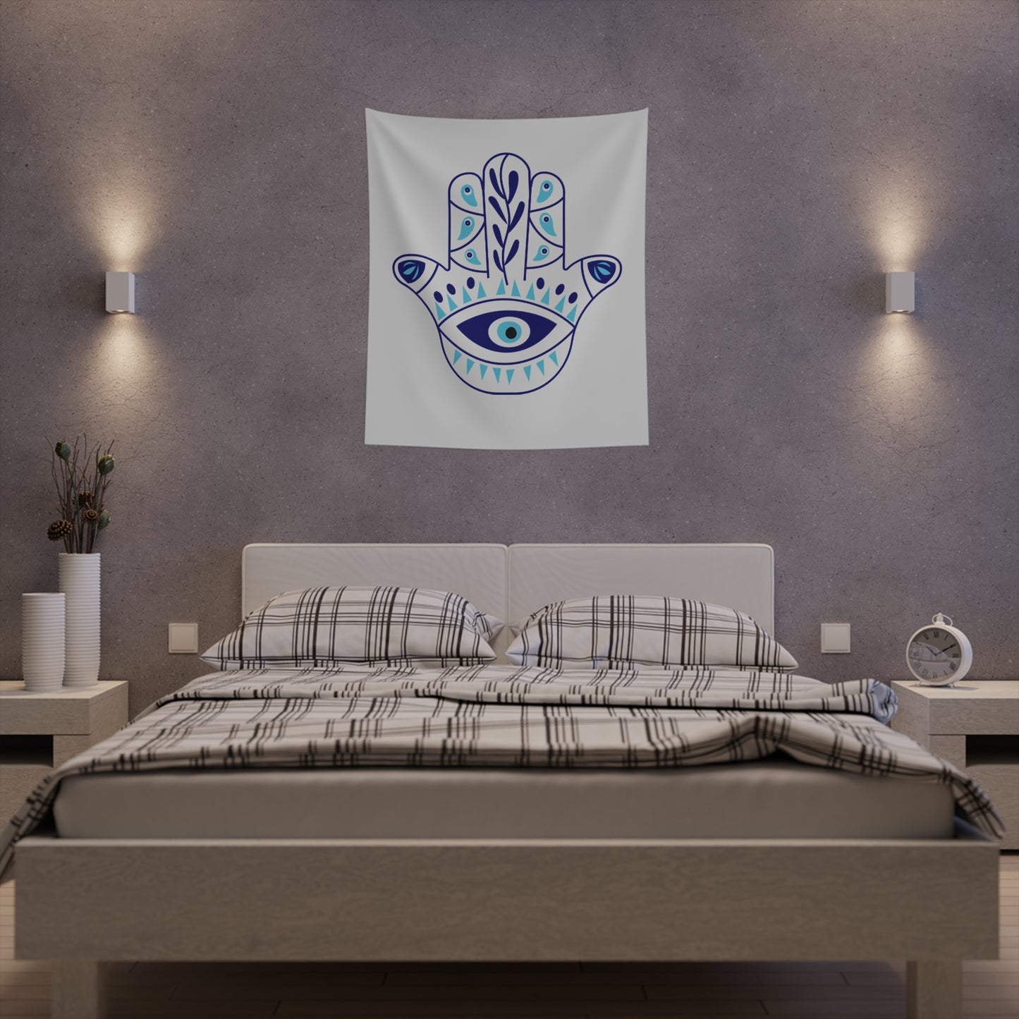 Bad eye protected ! Printed Wall Tapestry