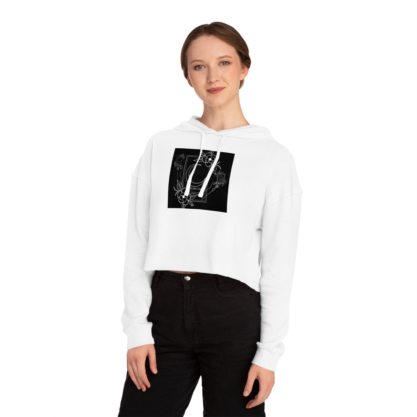 Witchy vibes * Women’s Cropped Hooded Sweatshirt