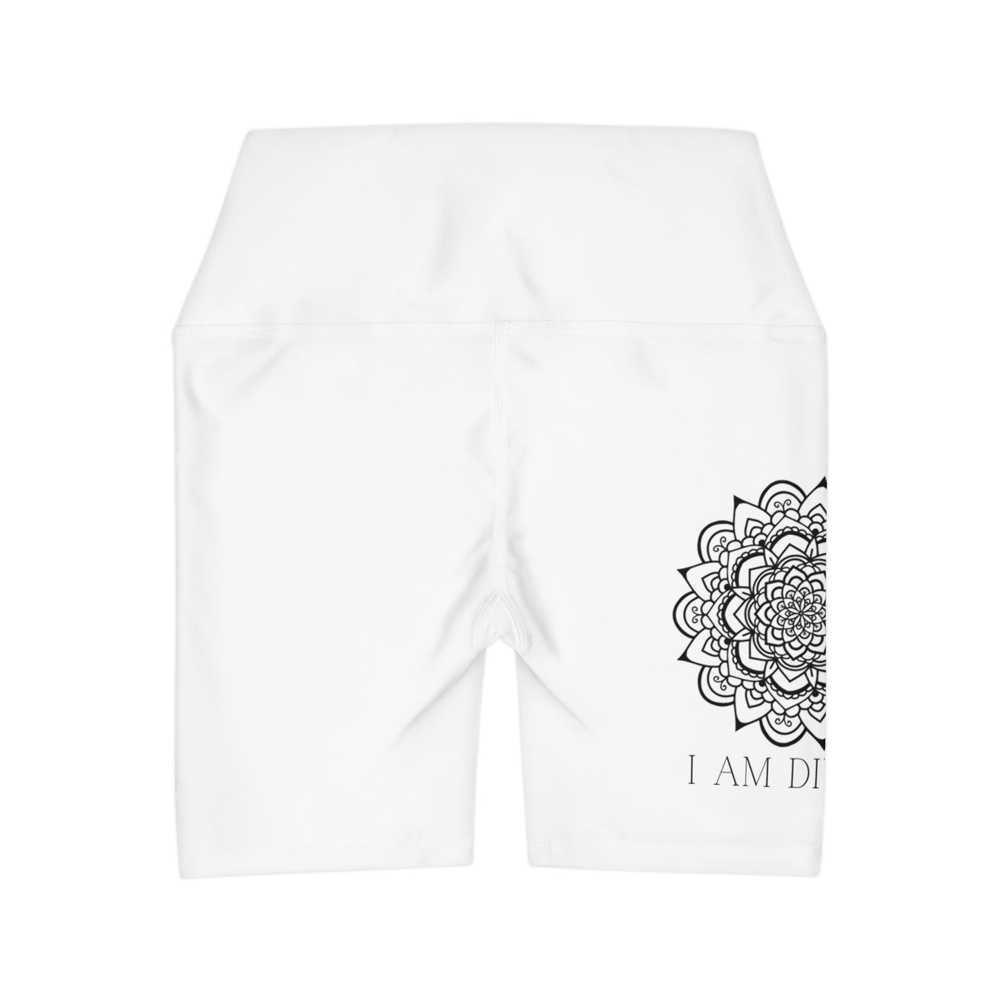 High Waisted Yoga Shorts (AOP)