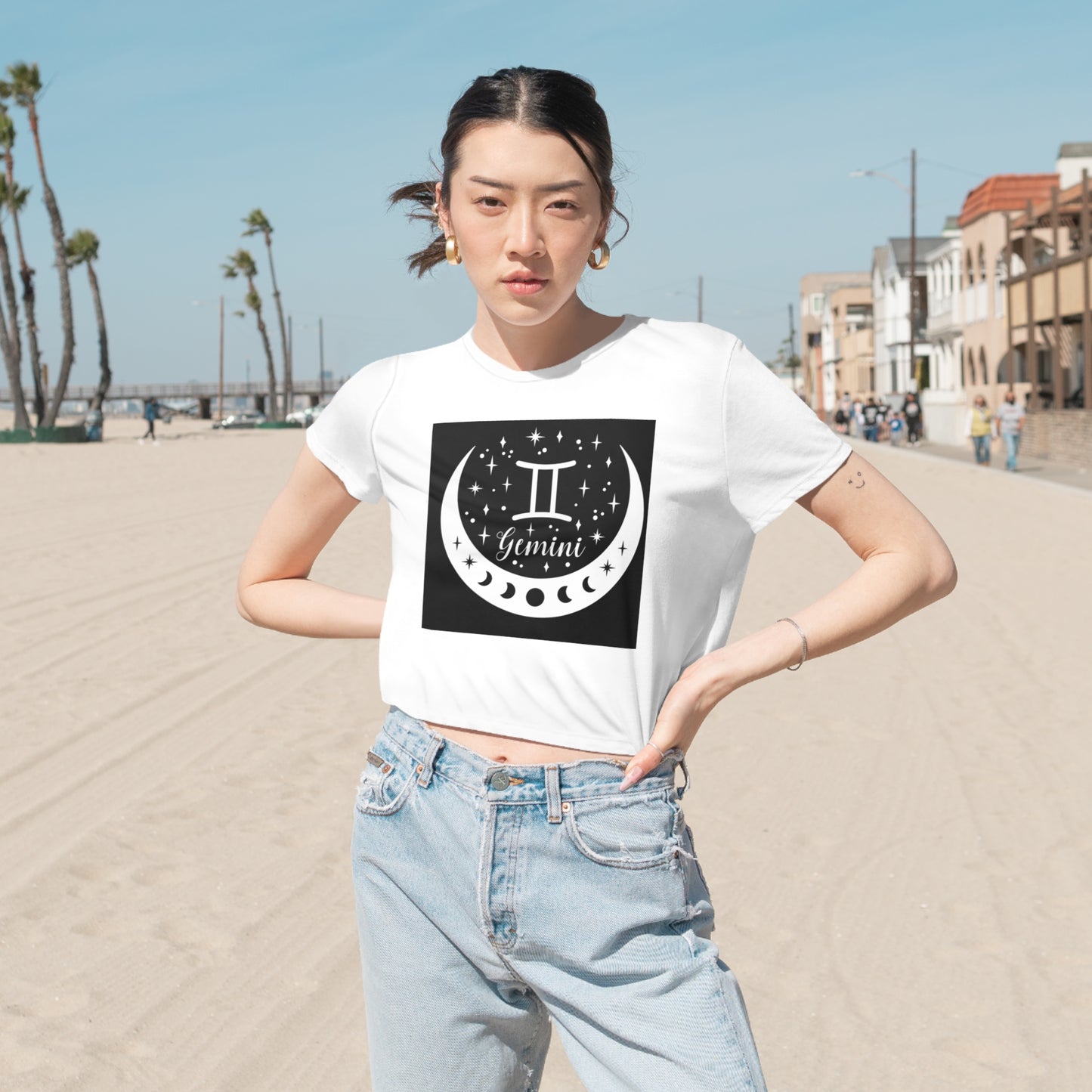 Women's Flowy Cropped Tee