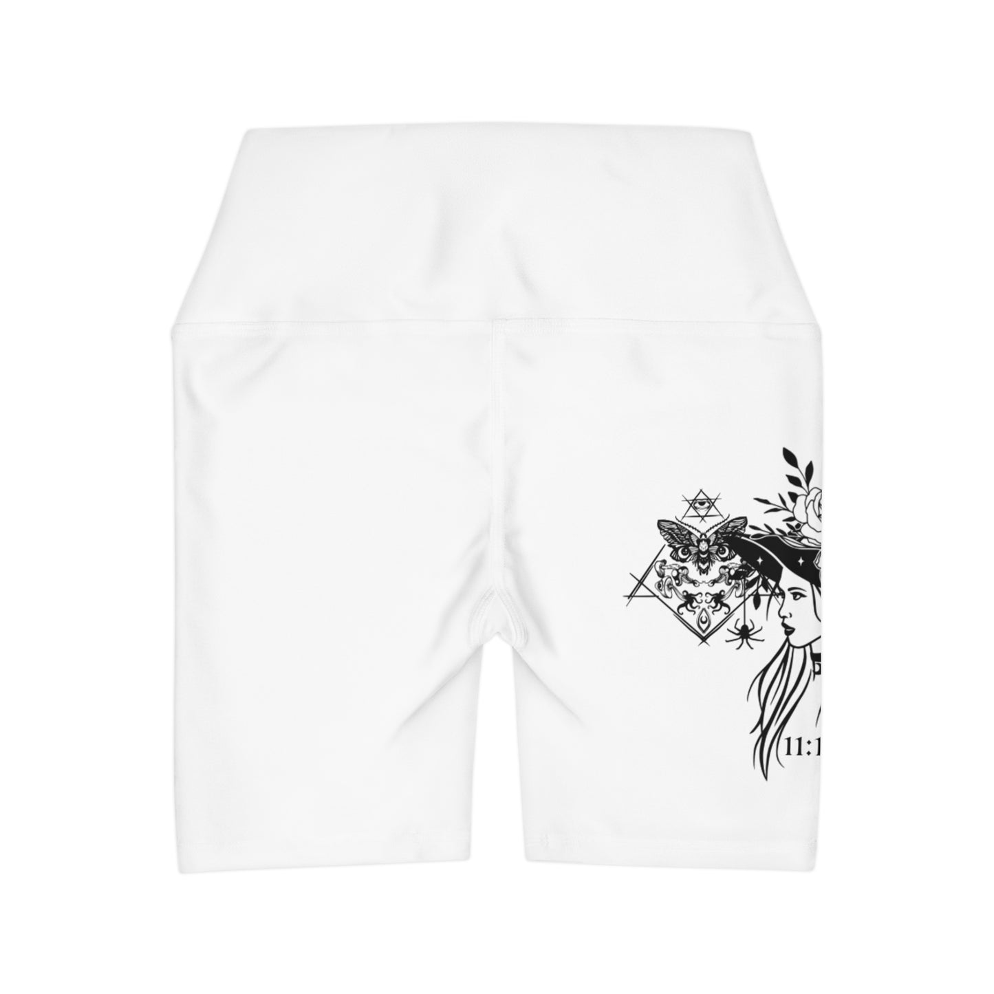 High Waisted Yoga Shorts (AOP)