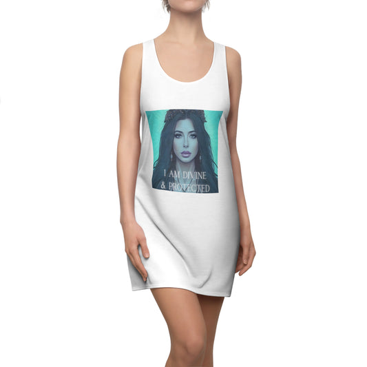 I am divine * Women's Cut & Sew Racerback Dress (AOP)