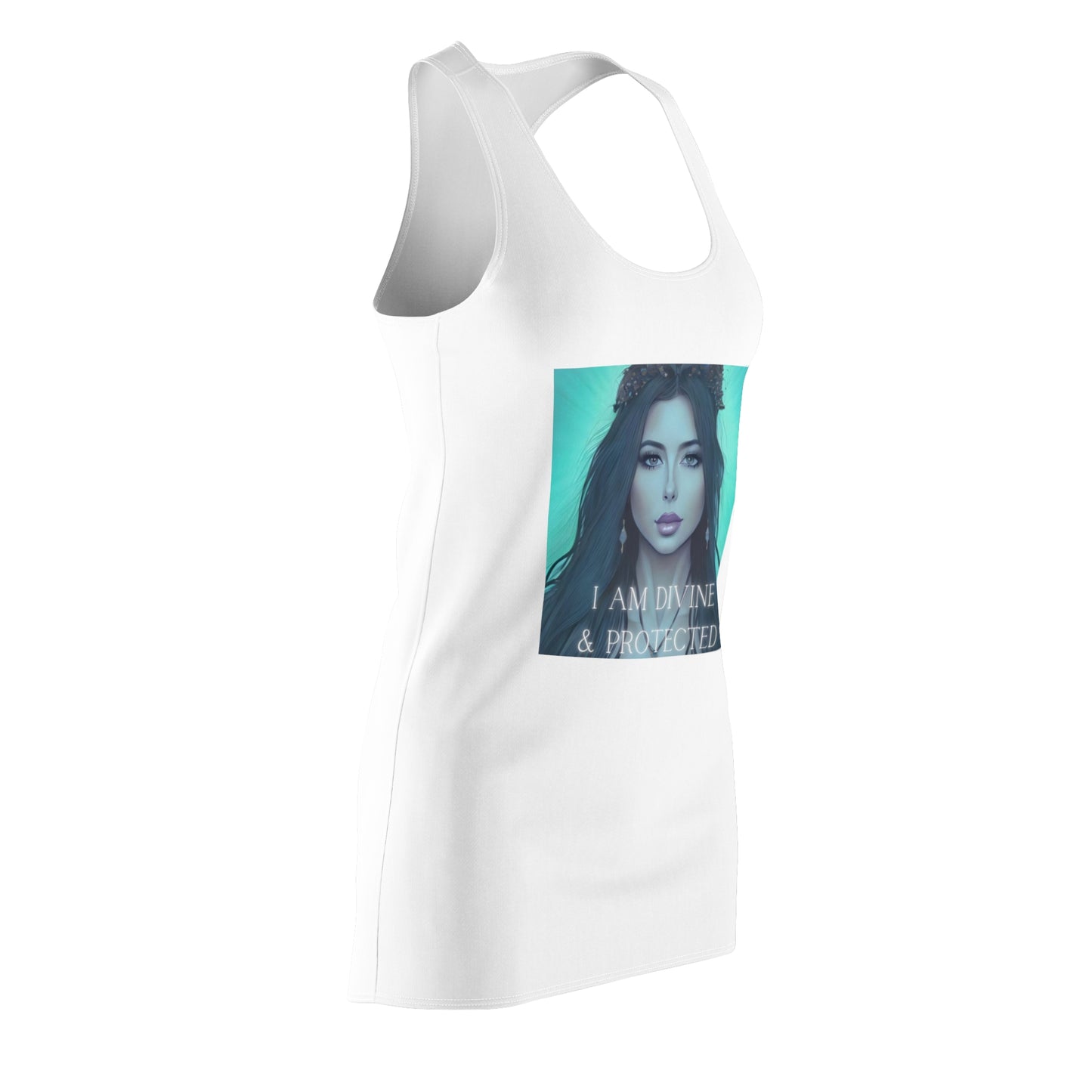 I am divine * Women's Cut & Sew Racerback Dress (AOP)