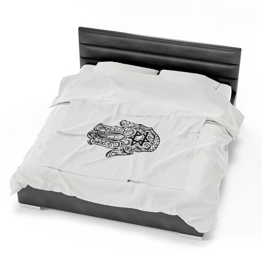 Protected Velveteen Plush Blanket
