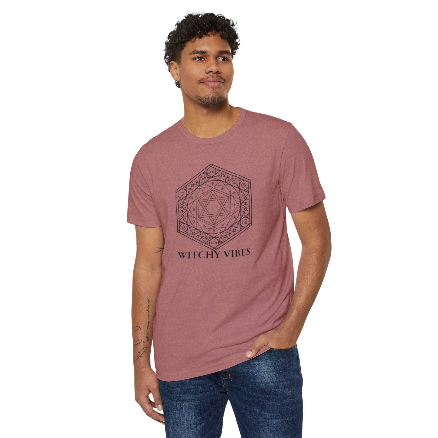 Witchy vibes Unisex Recycled Organic T-Shirt