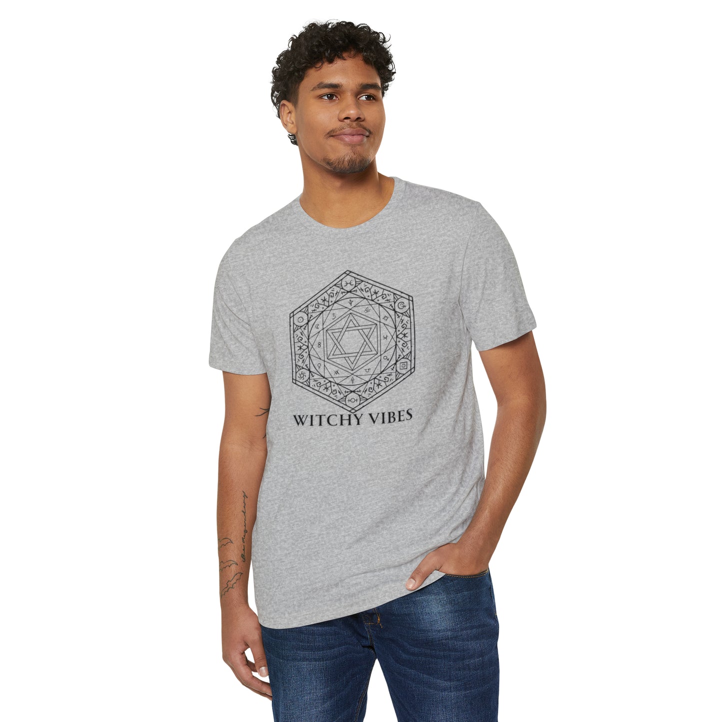 Witchy vibes Unisex Recycled Organic T-Shirt