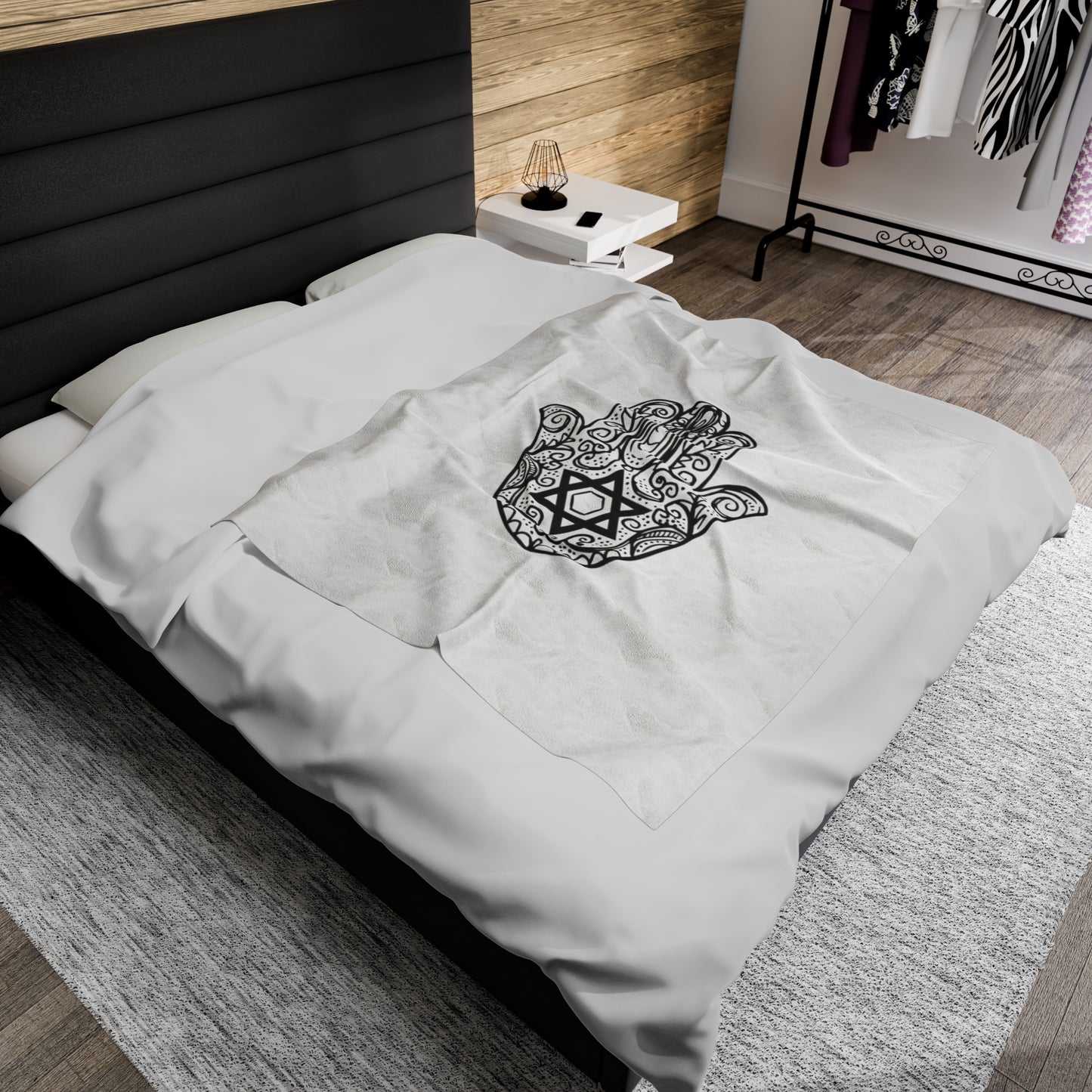 Protected Velveteen Plush Blanket