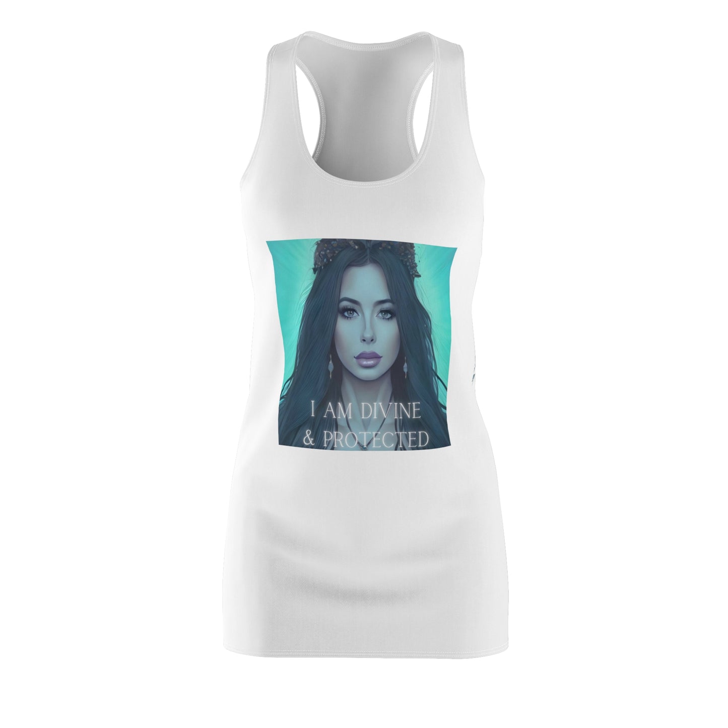 I am divine * Women's Cut & Sew Racerback Dress (AOP)