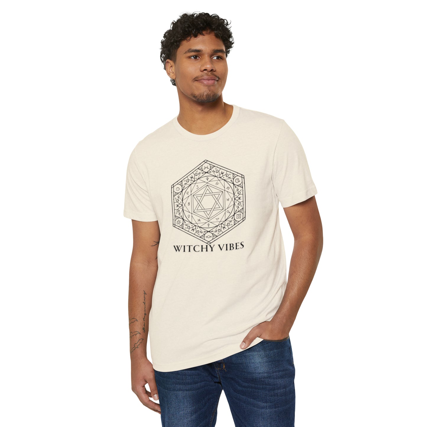 Witchy vibes Unisex Recycled Organic T-Shirt