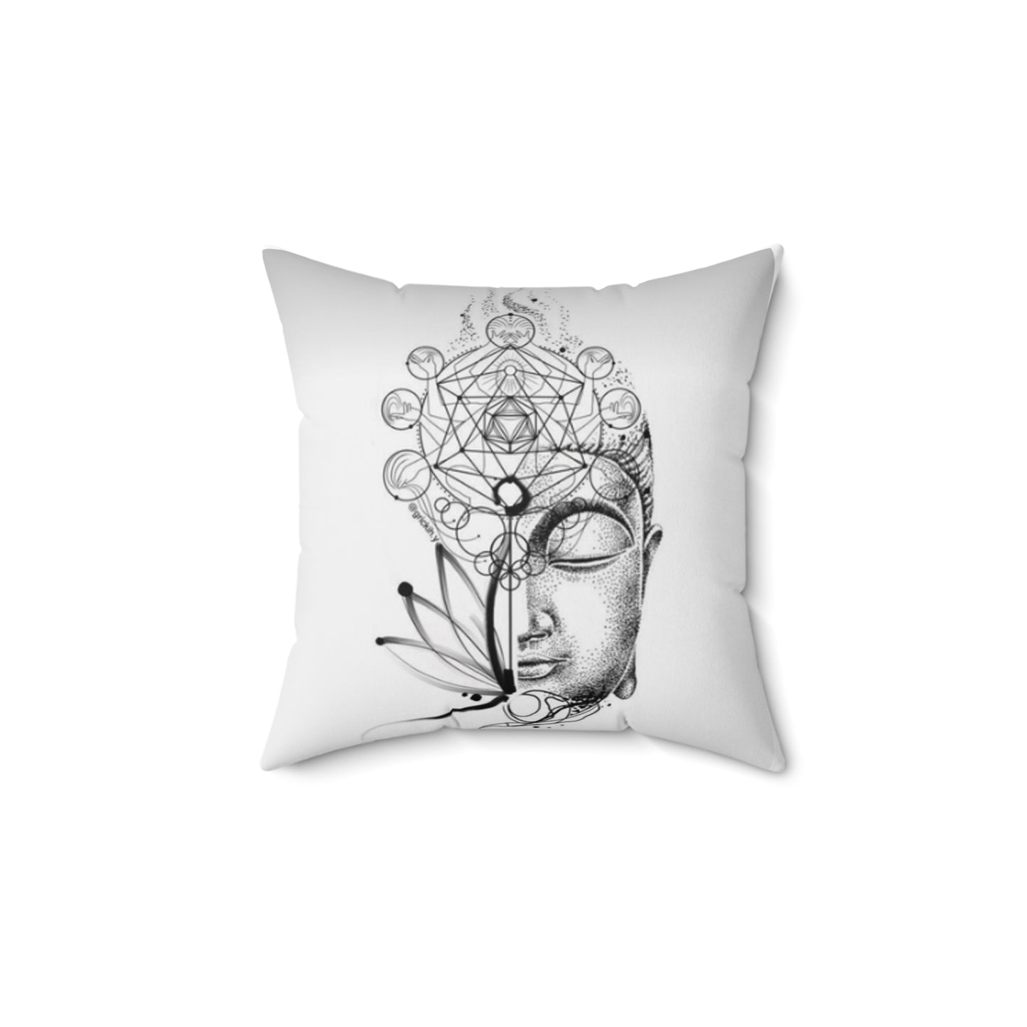 Spun Polyester Square Pillow