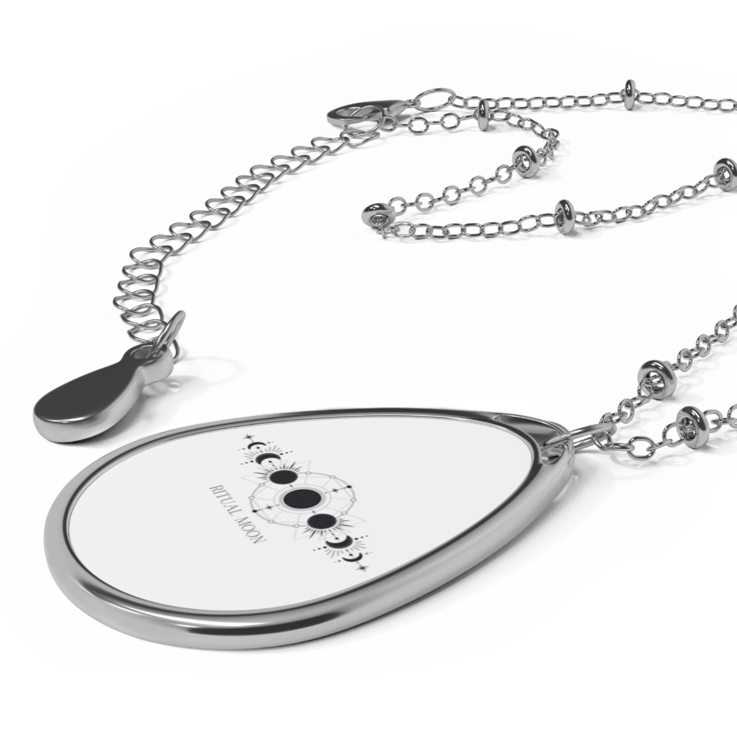 Ritual moon Oval Necklace