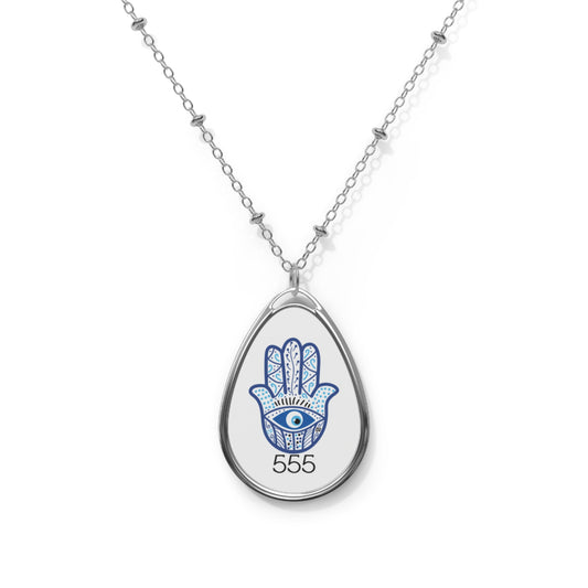Evil eye protection 🪬Oval Necklace