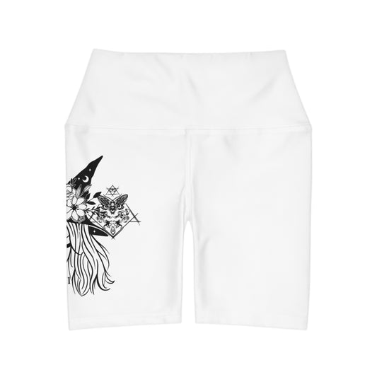 High Waisted Yoga Shorts (AOP)